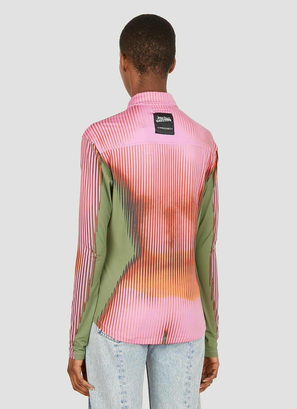 Y/Project x Jean Paul Gaultier - Body Morph Shirt in Pink Y/Project