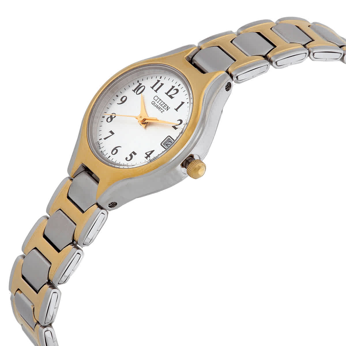 Citizen Quartz White Dial Two-Tone Ladies Watch EU2254-51A