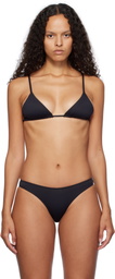 Frankies Bikinis Black Lumia Triangle Bikini Top