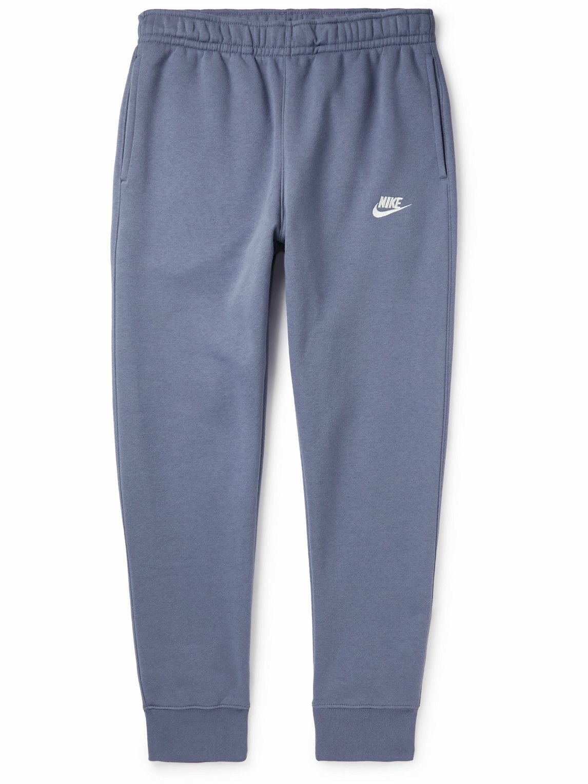 Nike - NSW Tapered Cotton-Blend Jersey Sweatpants - Blue Nike