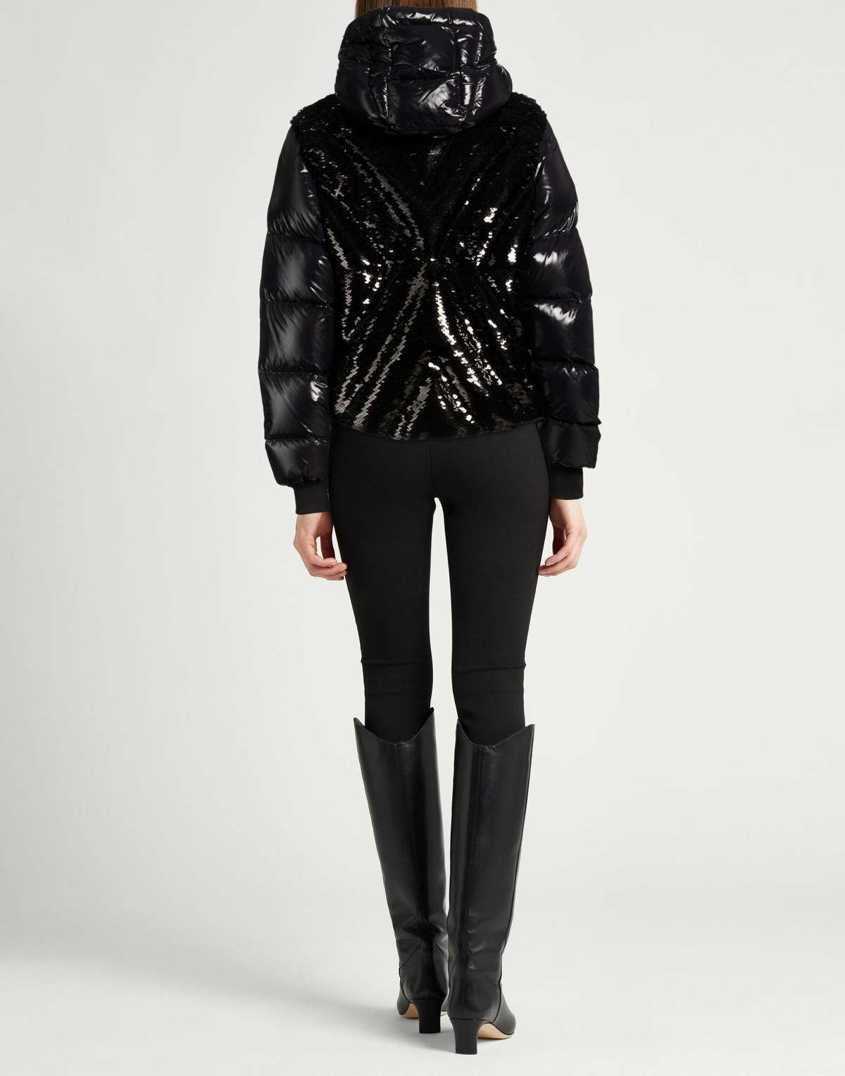 Khrisjoy Womens Puffer in Black