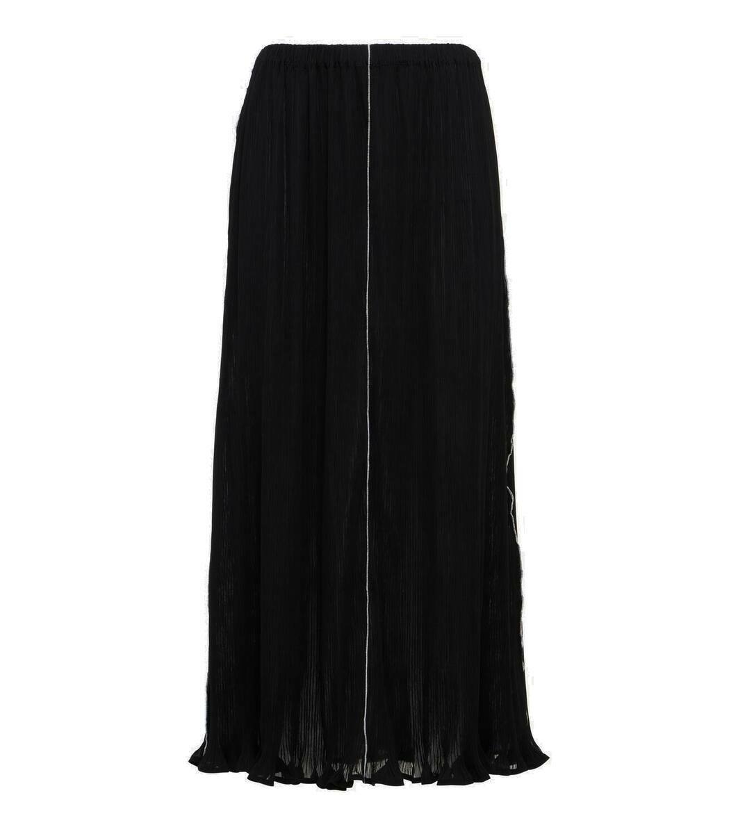 【関税込み】TOTEME ブラック Skirt トラウザーズ Toteme Satin Knot Skirt in Black | FWRD