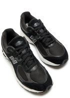 New Balance 2002R Panelled Suede and Mesh-knit Sneakers Black