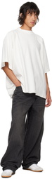 Hed Mayner White Dropped Shoulders T-shirt