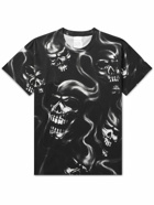 Stockholm Surfboard Club - Alko Skull Printed Organic Cotton-Jersey T-Shirt - Black