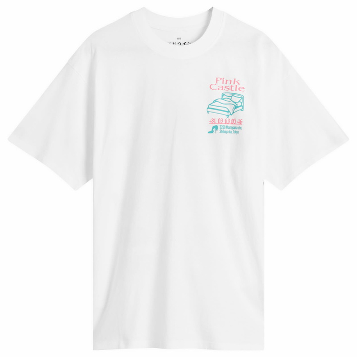 Photo: Edwin Men's Pink Castle T-Shirt in White