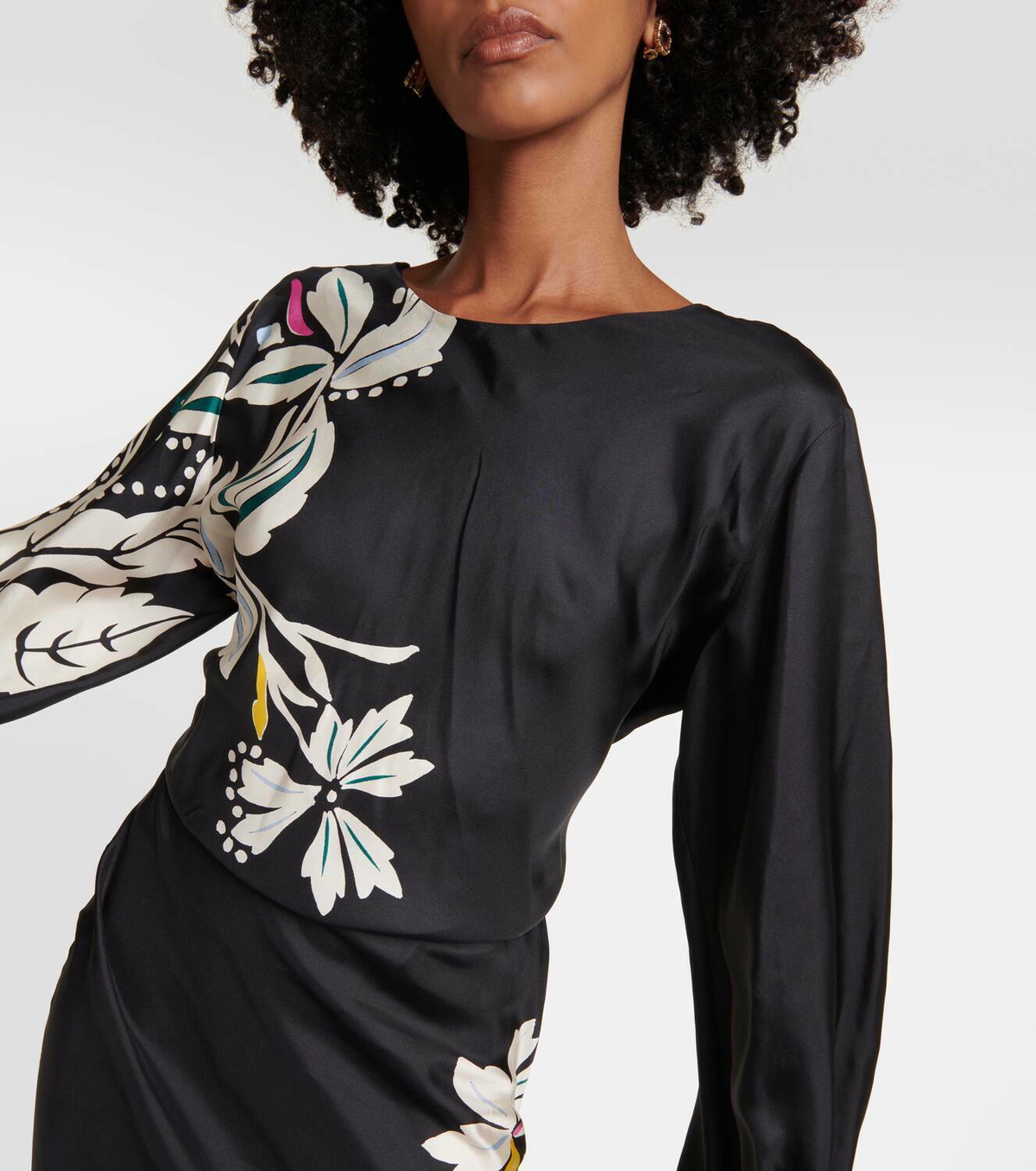 Dorothee Schumacher Flower Whirl silk midi dress Dorothee