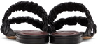 Staud Black Maya Ruched Sandals