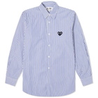 Comme des Garcons Play Black Heart Stripe Shirt