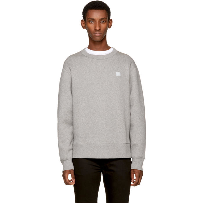 Photo: Acne Studios Grey Fairview Face Sweatshirt