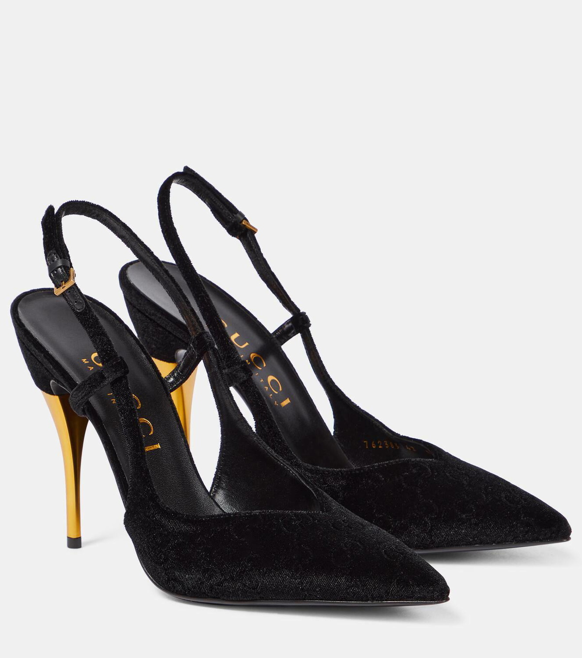 Gucci GG velvet slingback pumps Gucci