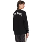 Palm Angels Black Croco Long Sleeve T-Shirt