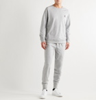 Paul Smith - Embroidered Melangé Loopback Cotton and Modal-Blend Jersey Sweatshirt - Gray