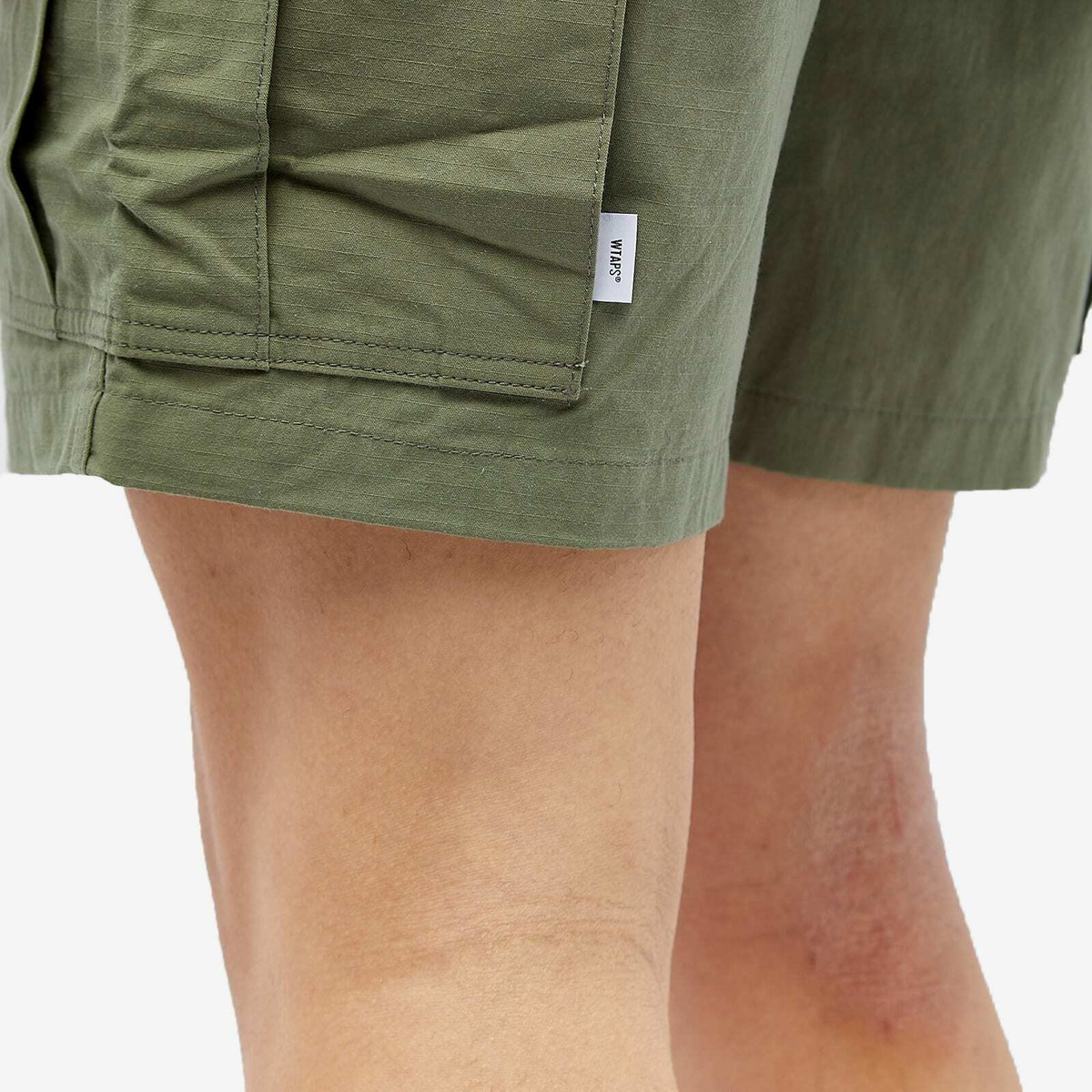 WTAPS Men's 21 Nylon Cargo Shorts in Olive Drab WTAPS