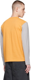 COMME des GARÇONS PLAY Yellow Cotton Long Sleeve T-Shirt