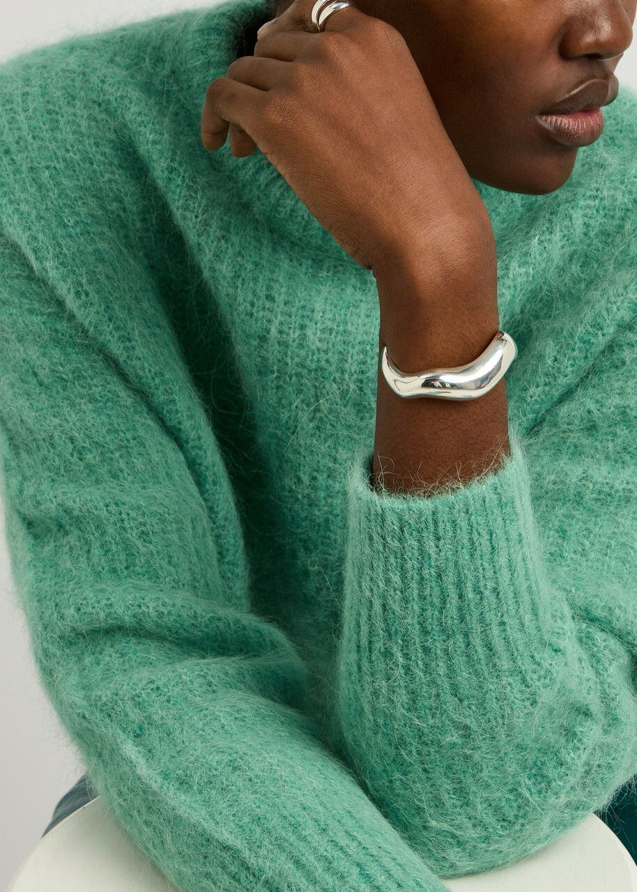 Agmes Astrid Large Sterling Silver Cuff - One Size
