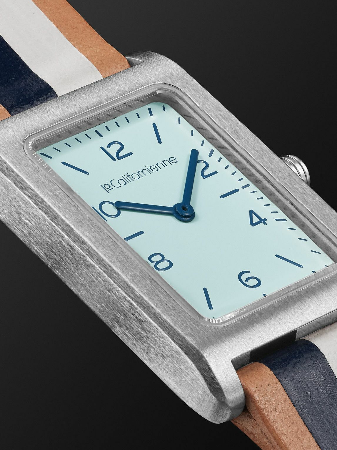 laCalifornienne - Daybreak 24mm Stainless Steel and Leather Watch, Ref. No. DB-14