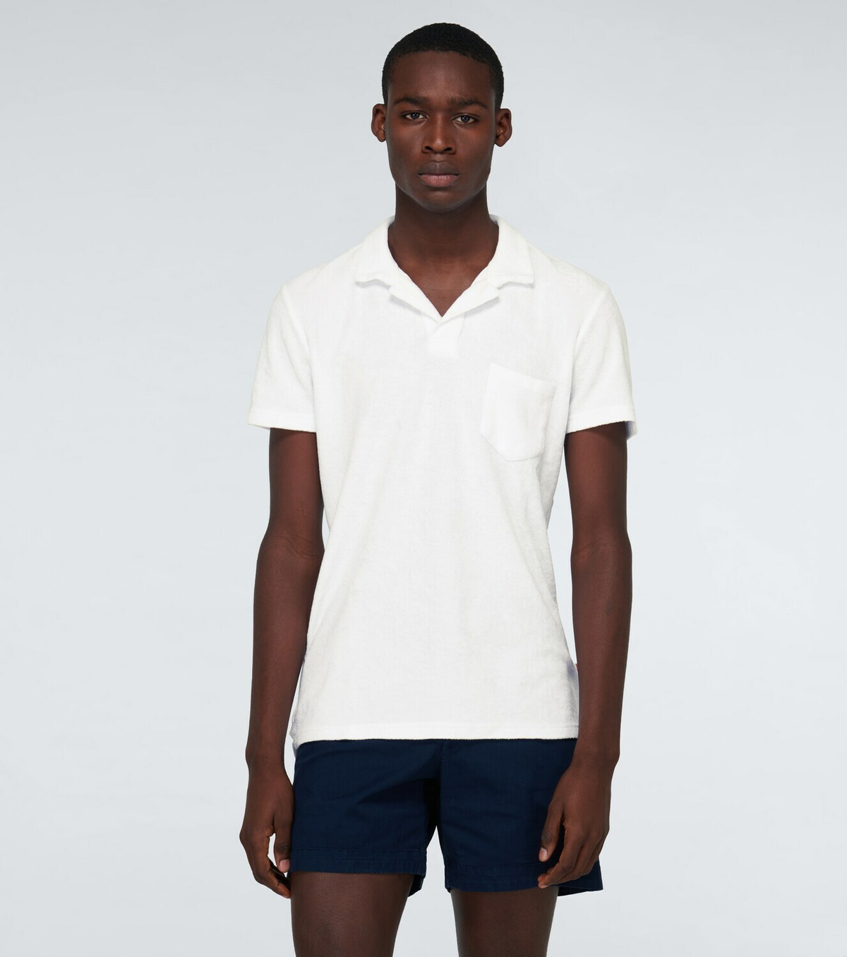 Orlebar Brown Terry toweling cotton polo shirt