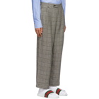 Gucci Black and Off-White Prince Of Wales Trousers