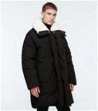Givenchy - Cotton down jacket with shearling collar
