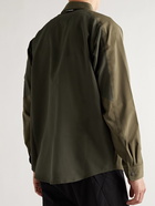 And Wander - Shell and Jersey-Ripstop Overshirt - Green