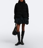 Moncler Down-paneled wool and cashmere cardigan