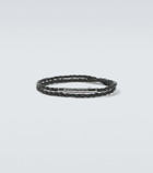 Bottega Veneta Leather sterling silver bracelet