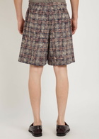 Picante Rocco Checked Cotton Shorts Brown