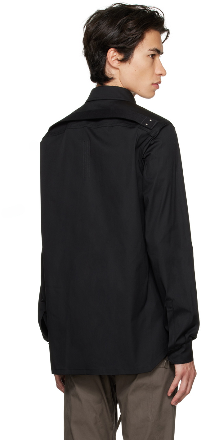 Rick Owens Black PressStud Shirt Rick Owens
