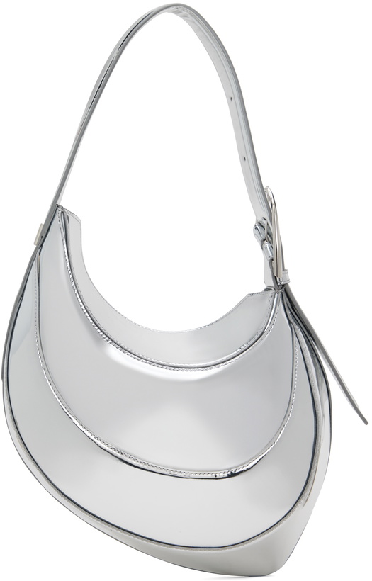 Photo: Mugler Silver Small Spiral Curve 02 Bag