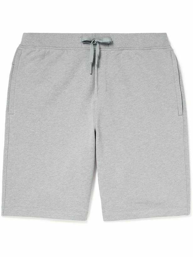 Photo: Lululemon - Straight-Leg Cotton-Jersey Drawstring Shorts - Gray