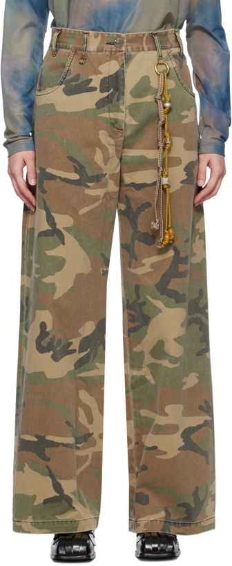 Photo: Song for the Mute Khaki O-Ring Trousers