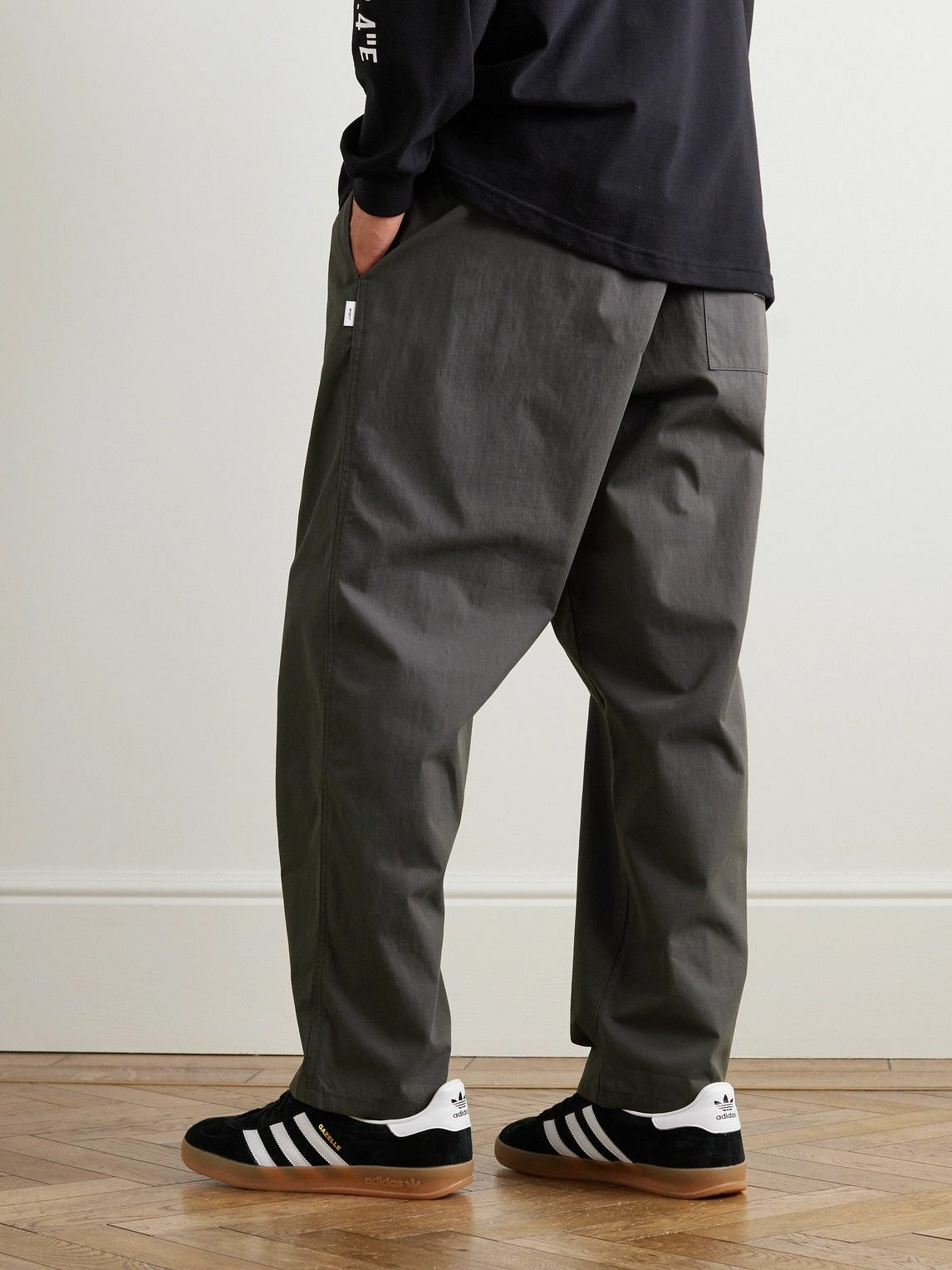 Black Pure Cotton Tapered Trousers – Highstreet Outlet UK