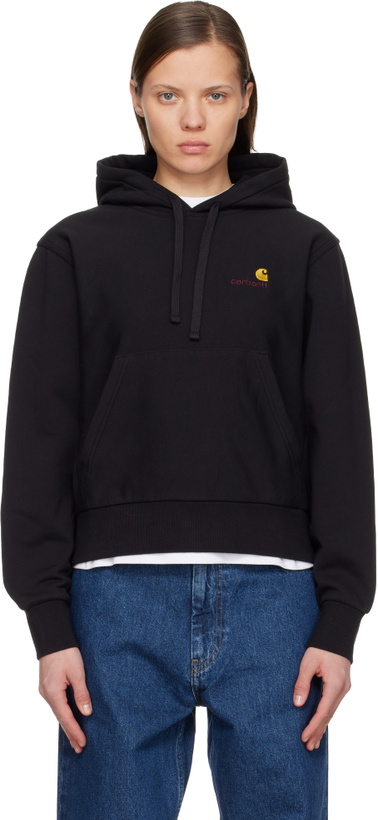 Photo: Carhartt Work In Progress Black American Script Hoodie