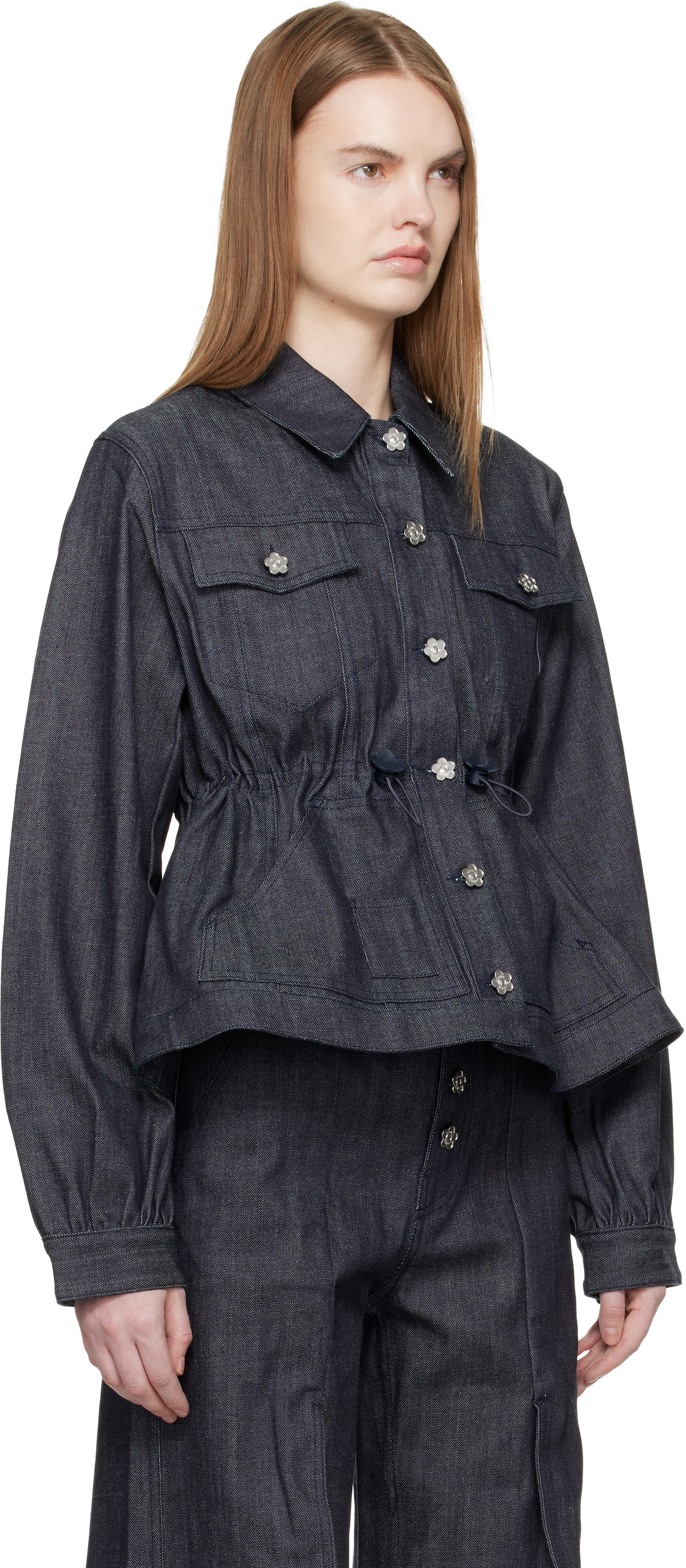 Cecilie Bahnsen Navy CBcandida Denim Jacket