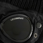 C.P. Company Men's Wool Goggle Beanie in Black 