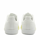 Maison Margiela Men's Painted Canvas Replica Sneakers in White/Cedar