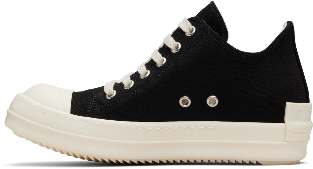 Rick Owens DRKSHDW Black Concordians Low Sneaks Sneakers