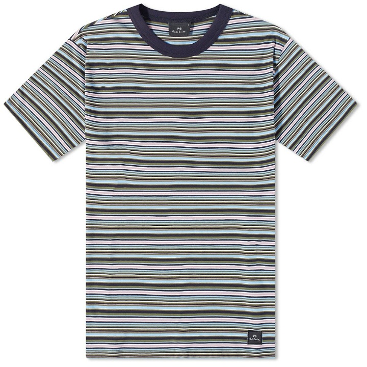Photo: Paul Smith Men's Stripe T-Shirt in Multicolour