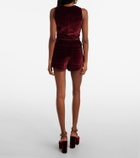 Etro Cotton velvet shorts