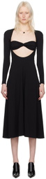 Beaufille Black Baes Midi Dress