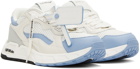 Off-White White & Blue Kick Off Sneakers
