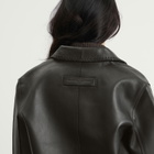 Samsøe Samsøe Women's Salylo Leather Jacket in Black