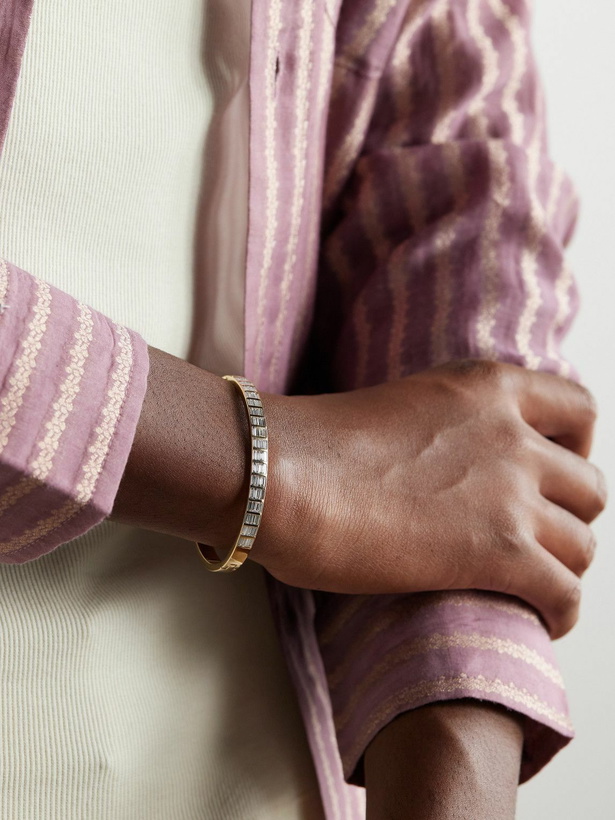 Photo: KOLOURS JEWELRY - Luna Gold Diamond Bangle