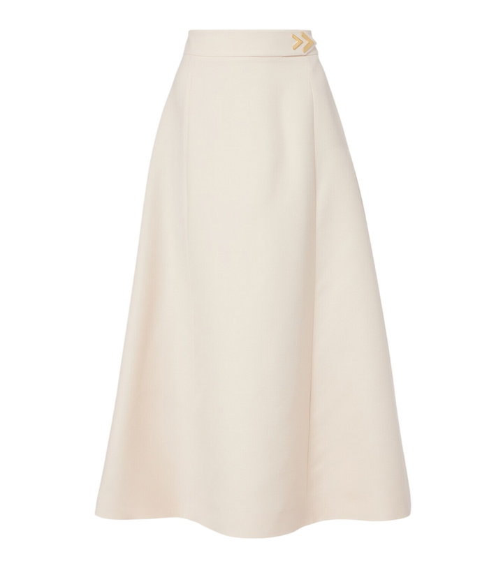 Photo: Valentino VGold Crepe Couture midi skirt