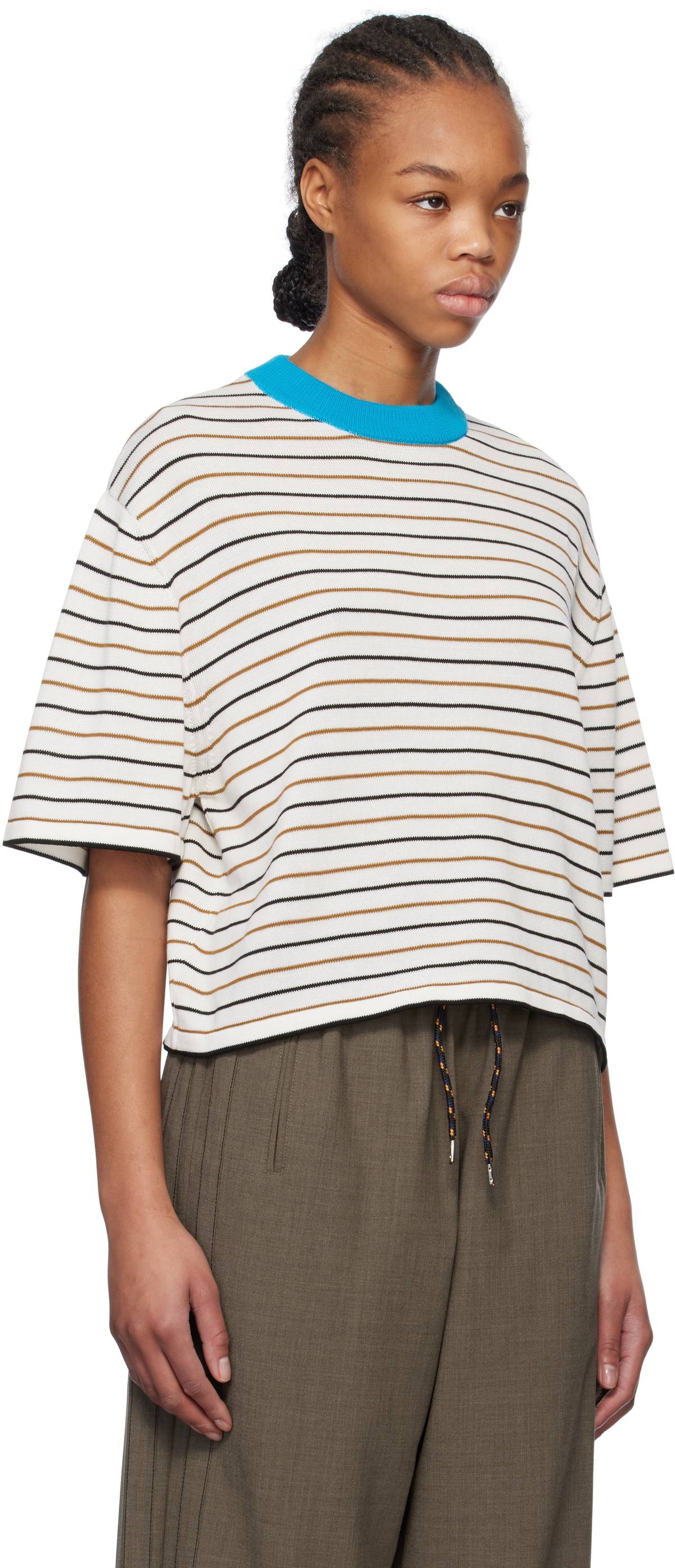 Cordera Multicolor Cotton Striped T-shirt