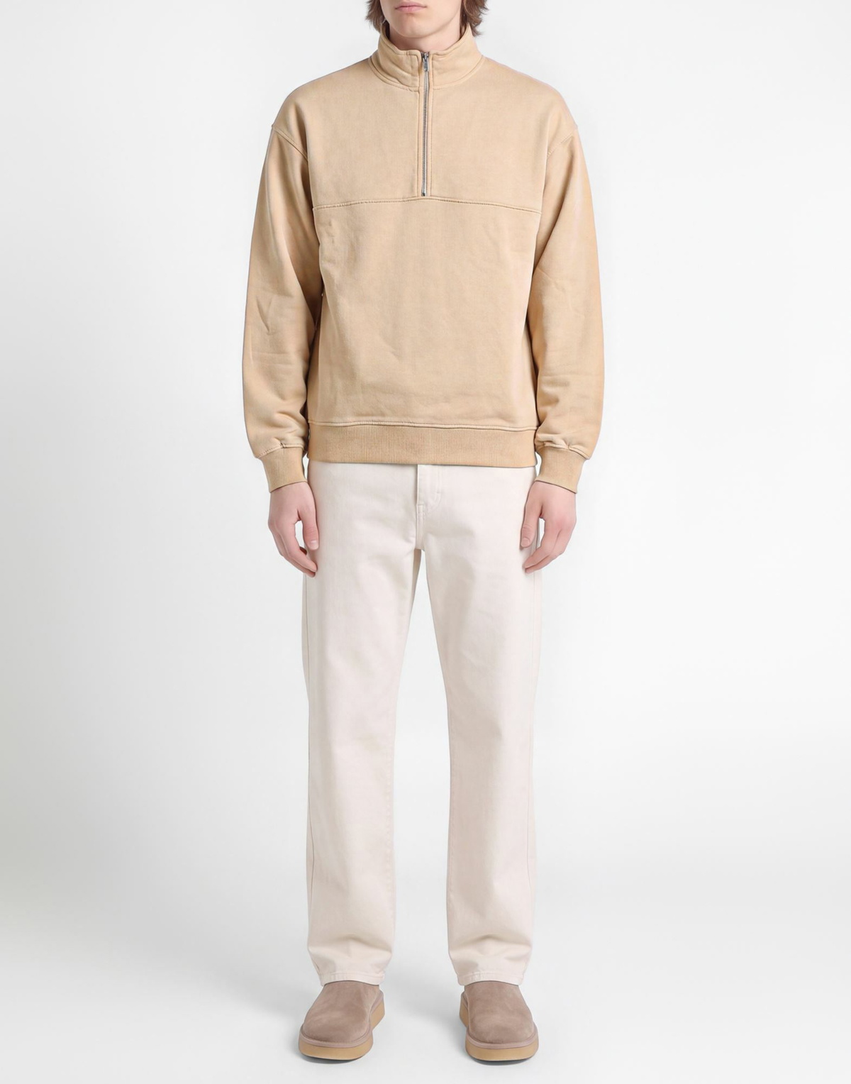 Colorful Standard Mens Sweatshirt in Beige