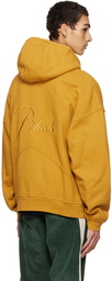 Rhude Yellow Embroidered Hoodie