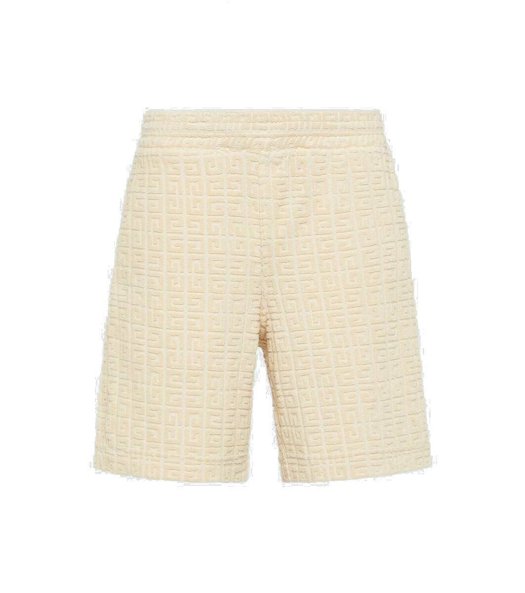 Givenchy 4G cotton-blend terry Bermuda shorts Givenchy