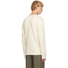 Jil Sander Beige Panelled Long Sleeve T-Shirt